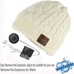 Chapéu com fones de ouvido sem fio embutidos fone de ouvido gorro chapéu de inverno com alto-falante chapéu de música gorro grosso quente masculino feminino
