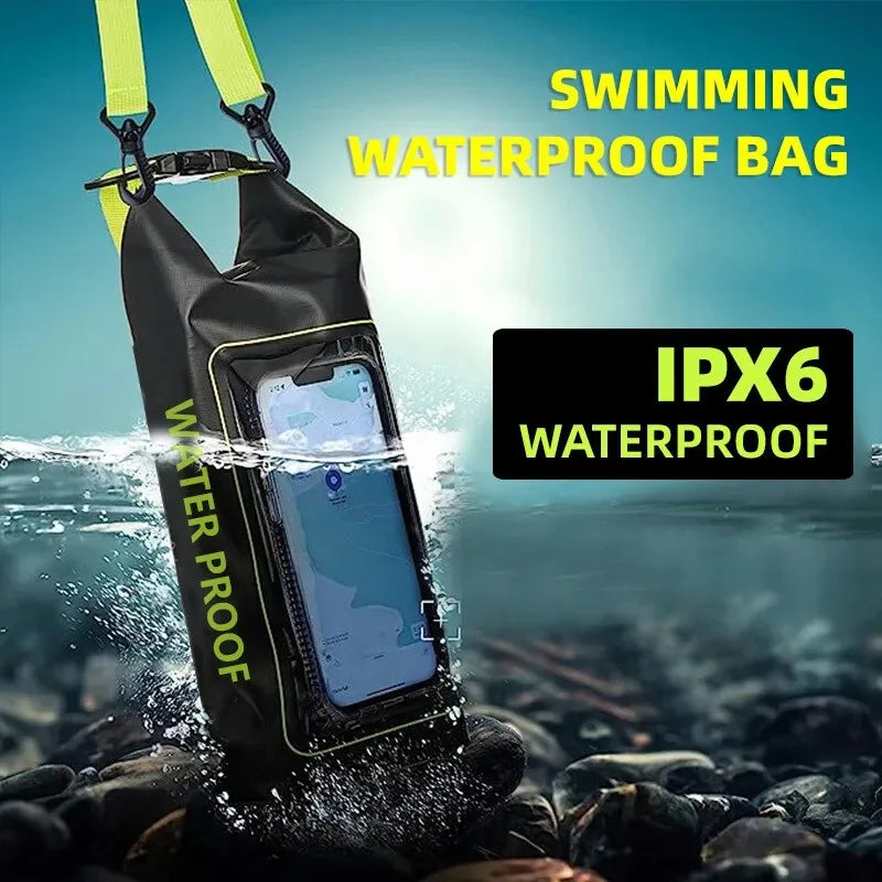 Sacos secos impermeáveis para prancha de surf e caiaque, saco de armazenamento para trekking, natação surf, barco inflável, acessórios Sup Board, 2L