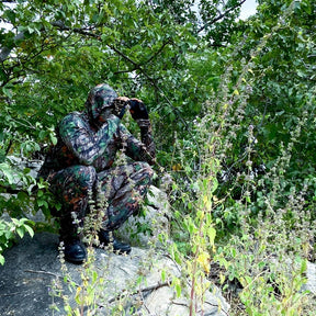 Roupa Camuflada Completa ( Calça + Camisa com capuz + Bandana )