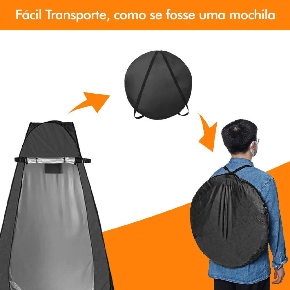 Tenda Pop Up Automatica portatil Banheiro Camping Camuflada