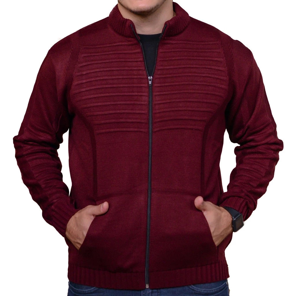 Casaco Parca Jaqueta Masculina Grossa de Inverno com Bolso e Zíper Quente Lisa Camuflada para Homens