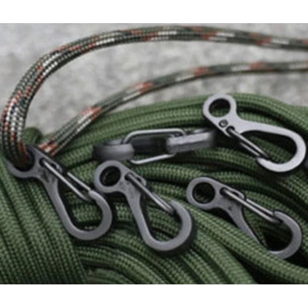 MOSQUETÃO TÁTICO SOBREVIVENCIA ACAMPAMENTO PROFISSIONAL LIGA DE ALUMINIO ROLAMENTO DE CARGA DE 33.06 LB