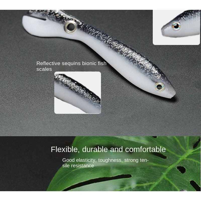 Nova Isca Soft Iscas De Plástico 10 Cm/6g Biônico Material De Pesca Ao Ar Livre Falsa