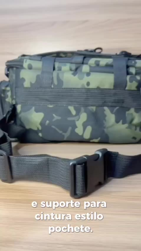 Bolsa Pochete Pesca Multiuso 2 em 1 Nizzu Camuflada NZU-028