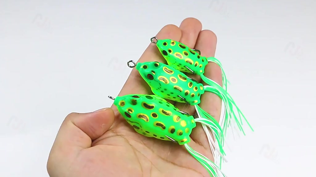 Kit 12 Iscas Artificial Sapo Frog Anti Enrosco ca De Pesca De Sapo Biônico Especiais Para Baixo E Água Doce