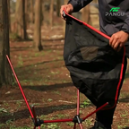 Cadeira Em Alumínio Portátil Dobrável Oxford 600D Ultraleve Praia Camping Pesca Com Bolsa Bask