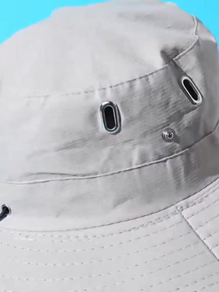 Chapéu de Sol Trilha Camping Masculino Feminino Tactel Proteção UV 50+ Dobrável Chapeu Camping