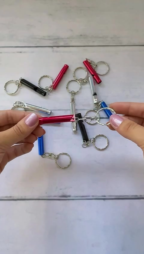 Apito em Metal Chaveiro Acampamentos Emergência Caminhada Camping