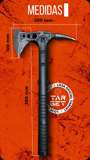 Machado Tático Militar Aço Tomahawk P/ Sobrevivência Caça Pesca Camping Machadinha Afiado SLK FT10