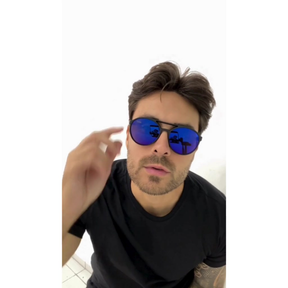 Óculos De Sol Redondo Original Masculino Moderno Boss Doha Glasses