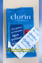 Kit 30 Pastilhas Purificadoras de Água p/ Consumo Humano - Clorin 1