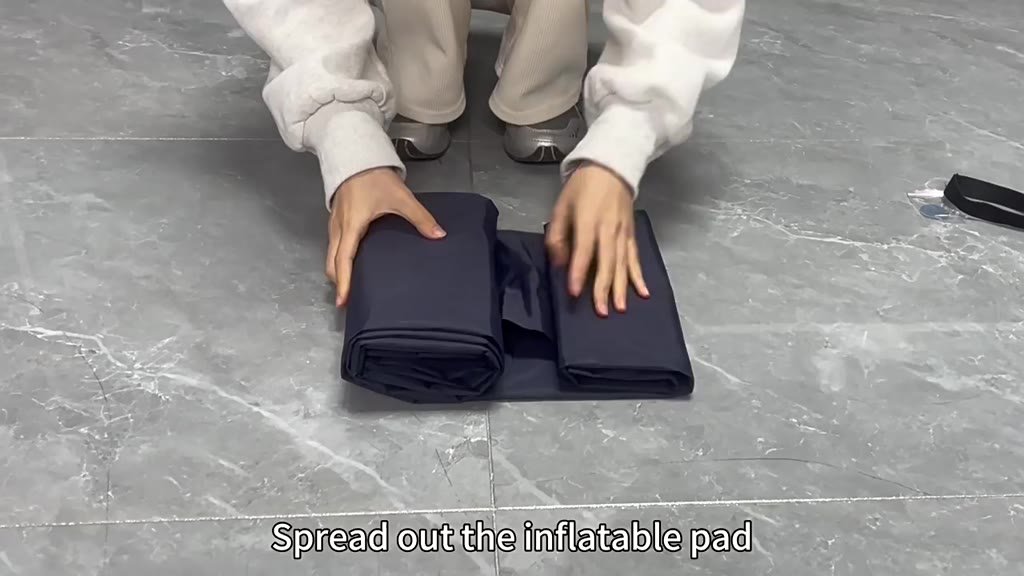 Colchão Inflável Automático De Casal Sleeping Pad Ar Externo Portátil De Acampamento 190 *120*5 Cm Com Travesseiro