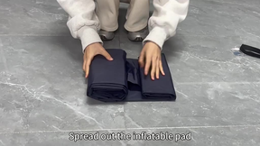 Colchão Inflável Automático De Casal Sleeping Pad Ar Externo Portátil De Acampamento 190 *120*5 Cm Com Travesseiro