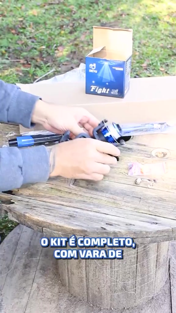 Kit 2 Vara De Pesca 60-120lbs Completa Com Molinete Esportiva Ao Ar Livre Robalo Portátil Com Linha