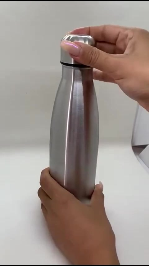 Garrafa Térmica Aço Inox Lisa 500ml Academia Fitness