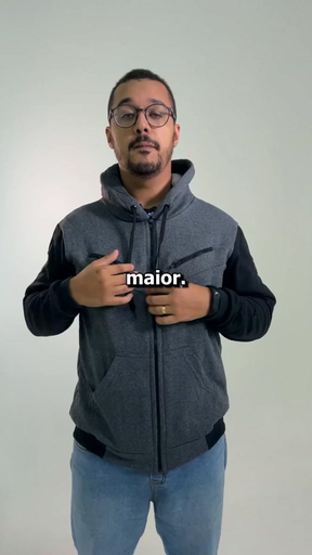 Casaco Blusa De Frio Com Capuz e Zíper Moletom Unissex