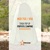 Tenda Pop Up Automatica portatil Banheiro Camping Camuflada