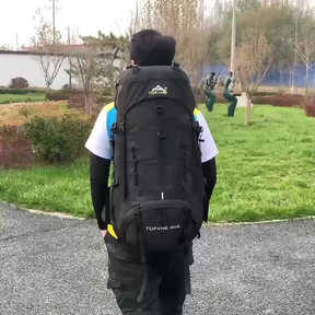 Mochila Impermeável Viajem Montanhismo Apoio Alumínio Costas Camping Cargueira Alpinismo Grande Capacidade 80 Litros