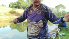 Sistema para pescaria de tilápia Pac Man Fish (bóia de pesca) tamanho para vara de 3.60 com 1 azol