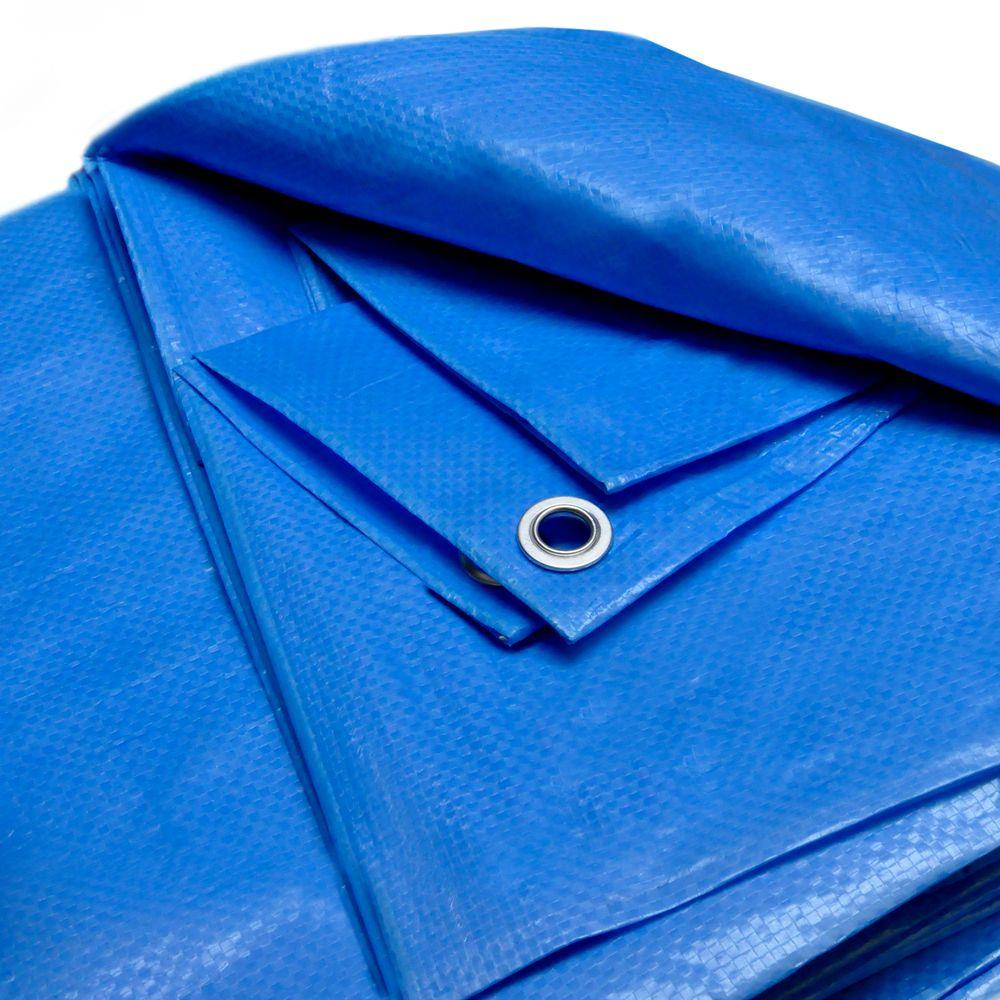 Lona 5x4 Mt Azul Plastica Impermeavel Festa Barraca Camping em polietileno