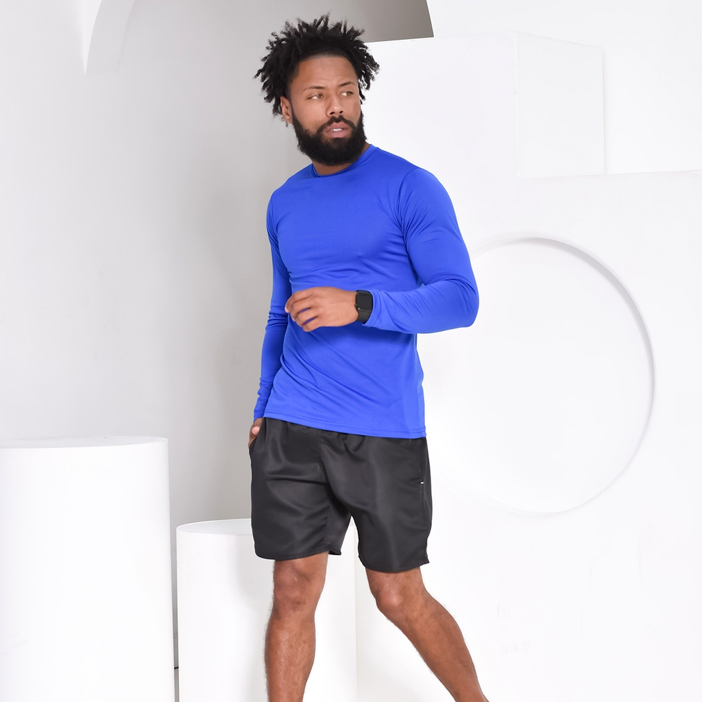 Camisa Camiseta Proteção Uv 50+ Solar Unissex Segunda Pele Frio e Calor Térmica Com Compressao