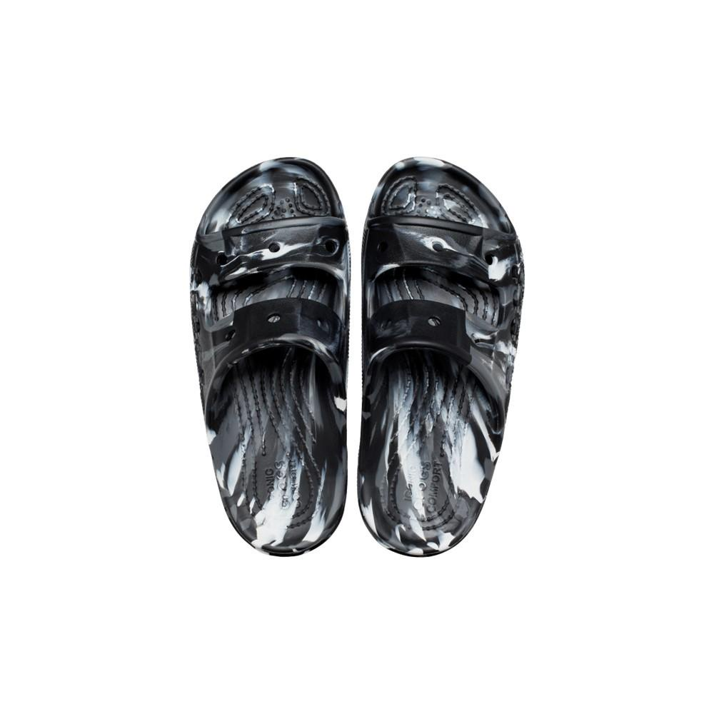Sandália crocs baya marbled sandal black/multi