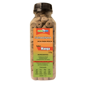 5 Ração Furadinha Acquamil Isca Para Pesca Com Essências 125g