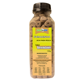 5 Ração Furadinha Acquamil Isca Para Pesca Com Essências 125g