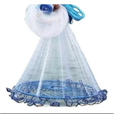 Rede Pesca Tarrafa 3 Metros Discos Pescaria Malha Multifilamento Peixe Tainha Lambari Robalo Tilapia