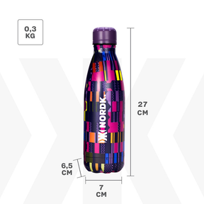 Garrafa Térmica Nordk Purple is The New Black Aço Inoxidável 500ml