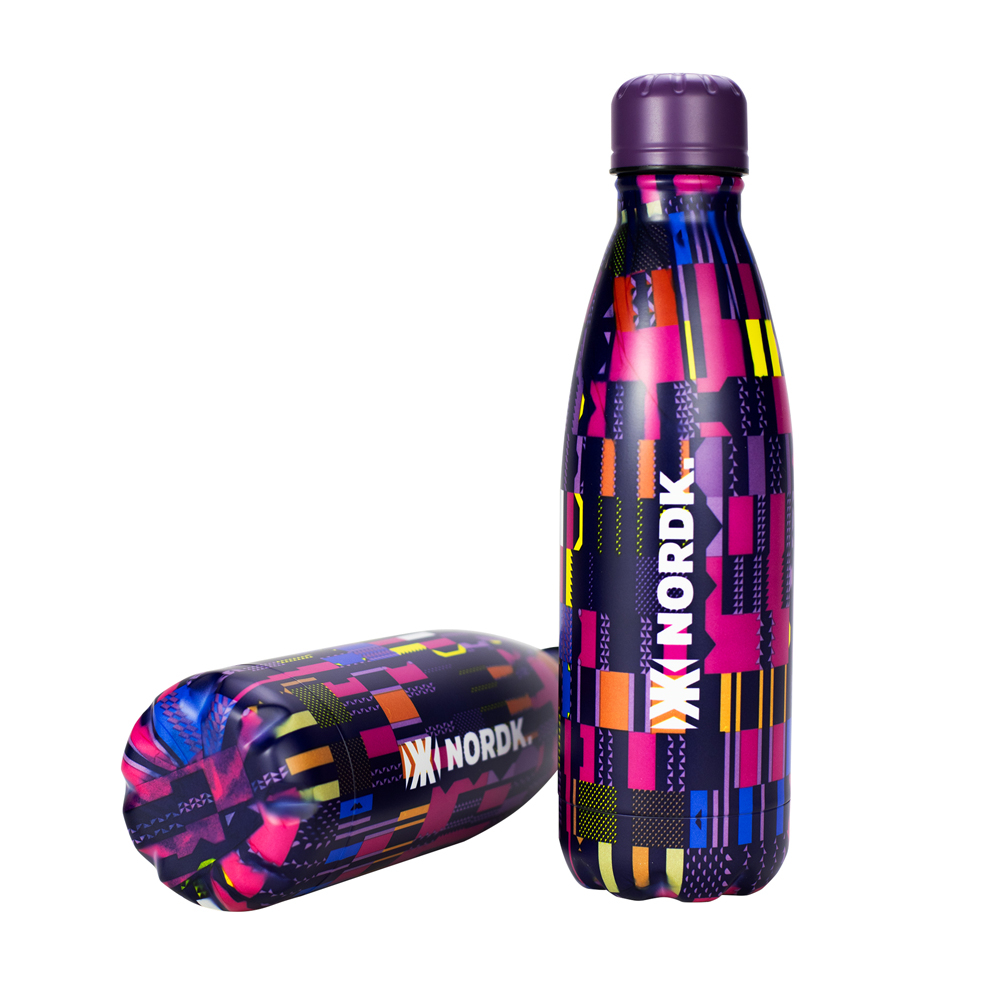 Garrafa Térmica Nordk Purple is The New Black Aço Inoxidável 500ml