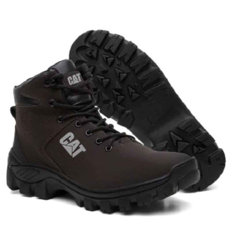 Bota Botina Coturno Masculino Impermeável Em Couro