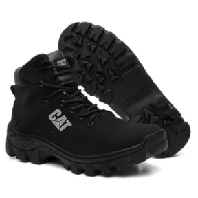 Bota Botina Coturno Masculino Impermeável Em Couro