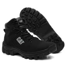 Bota Botina Coturno Masculino Impermeável Em Couro