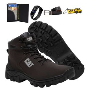 Bota Botina Coturno Masculino Impermeável Em Couro