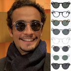 Óculos De Sol Clássicos Oval Unissex Transparente Pequeno Para Masculino E Mulheres 28079