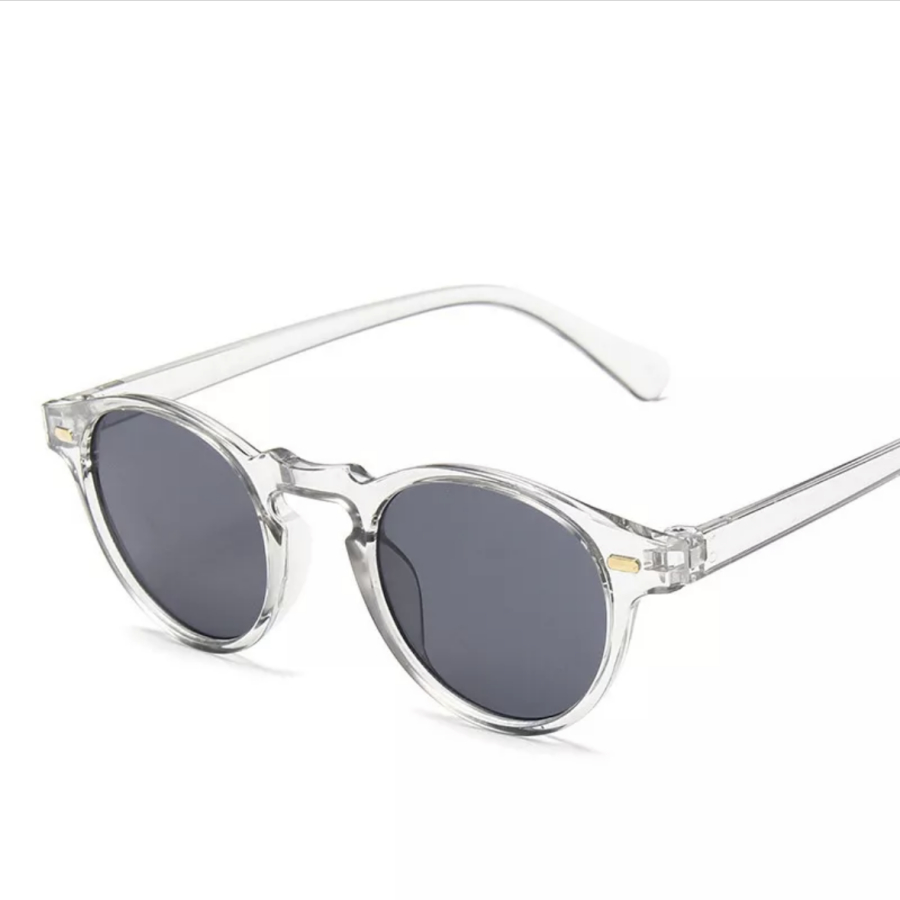 Óculos De Sol Clássicos Oval Unissex Transparente Pequeno Para Masculino E Mulheres 28079
