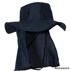 Chapéu Pescador Australiano Boné Pesca Proteção Pescoço Sol Chapéu Pescador Camping Australiano Proteção Nuca Pescoço