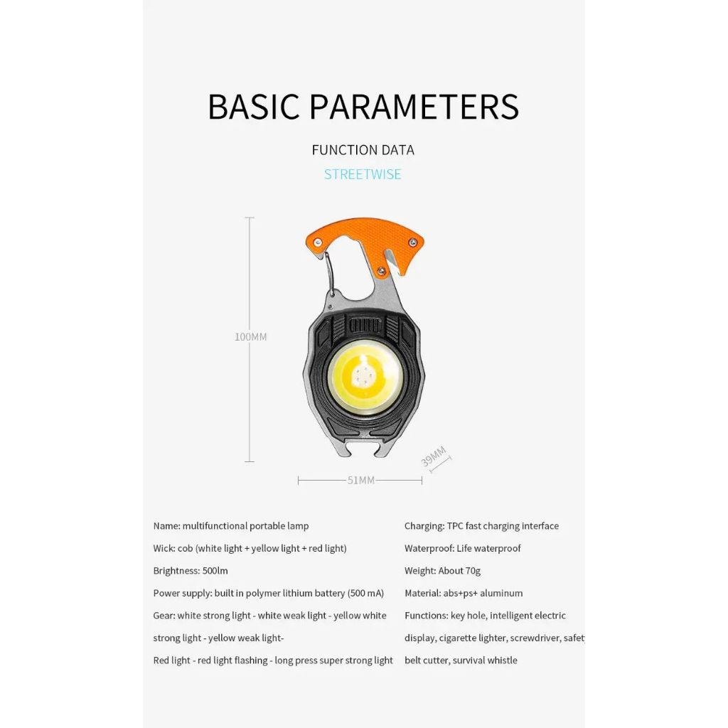Lanterna Portatil Recarregável Led Defesa Mulheres Armas mais leve com ímã Camping caça MT155 (6)