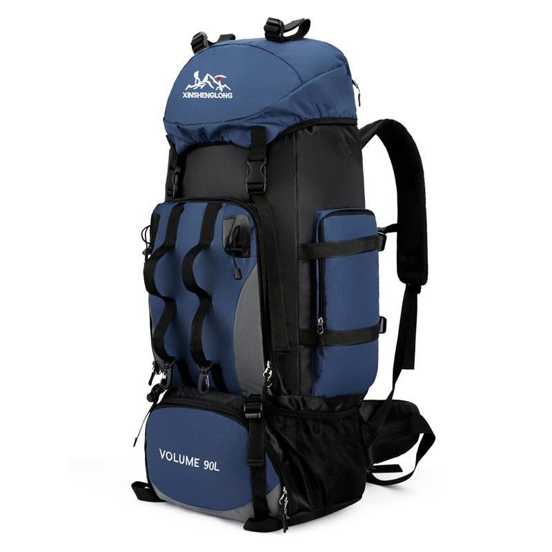Mochila 90Litro Grande Camping Reforçada Impermeável Cargueira Trilha Viagem
