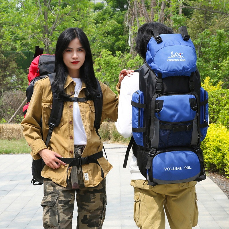 Mochila 90Litro Grande Camping Reforçada Impermeável Cargueira Trilha Viagem