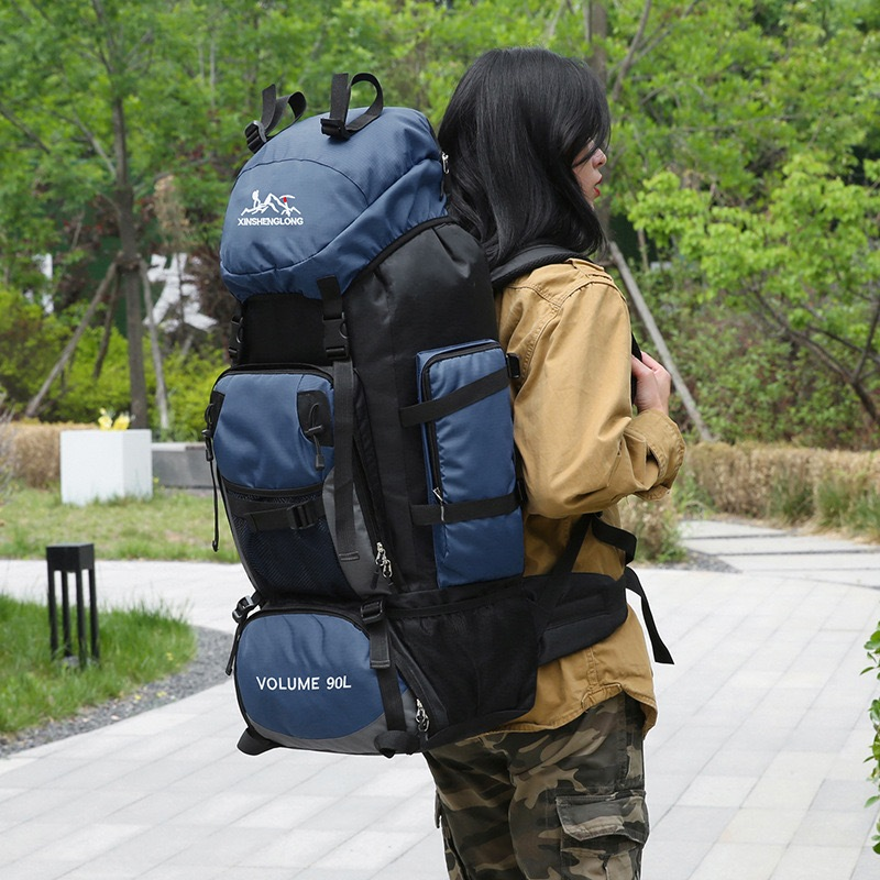 Mochila 90Litro Grande Camping Reforçada Impermeável Cargueira Trilha Viagem