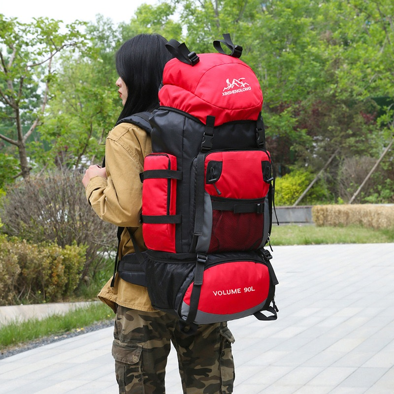 Mochila 90Litro Grande Camping Reforçada Impermeável Cargueira Trilha Viagem