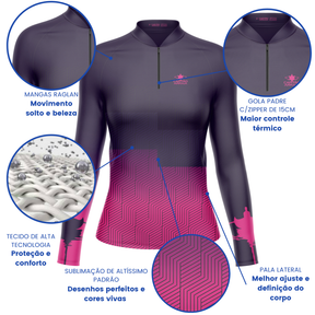 Camisa Pesca Blusa Pescaria Feminina Capitão Arraia Vários Modelos Proteção Uv50