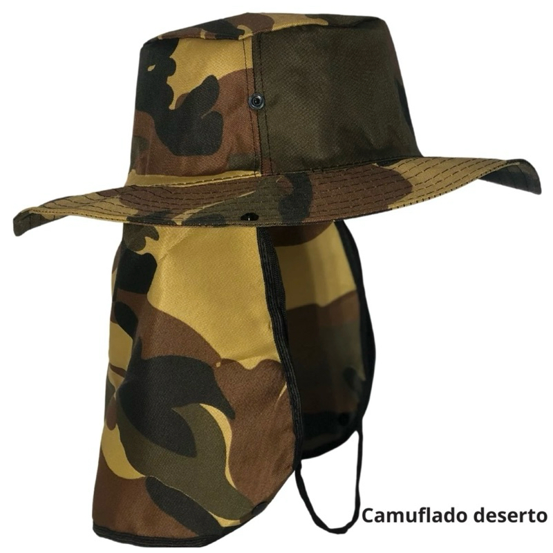 Chapéu Pescador Australiano Boné Pesca Proteção Pescoço Sol Chapéu Pescador