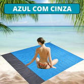 Tapete de Praia Impermeável 210 x 200 cm A Prova de D'água Para Piquenique Acampamento