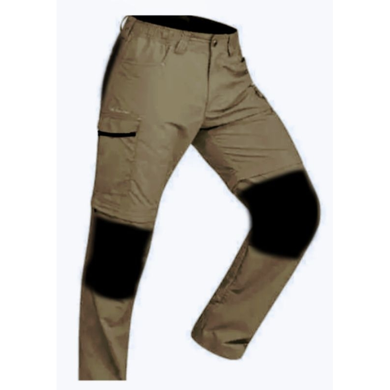 Calça bermuda masculina com Cordura Trail Light Trekking Bege
