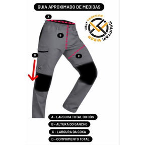 Calça bermuda masculina com Cordura Trail Light Trekking Bege