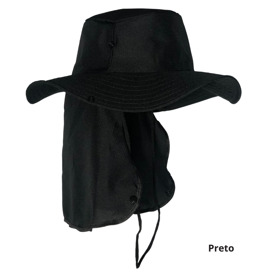 Chapéu Pescador Australiano Boné Pesca Proteção Pescoço Sol Chapéu Pescador Camping Australiano Proteção Nuca Pescoço