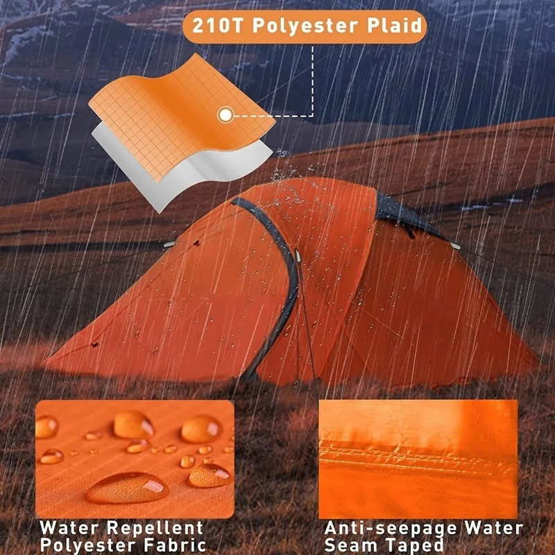 Barraca Camping 4 Pessoas 3500mm Impermeavel Profissional JOYFOX Tenda de trekking de montanha